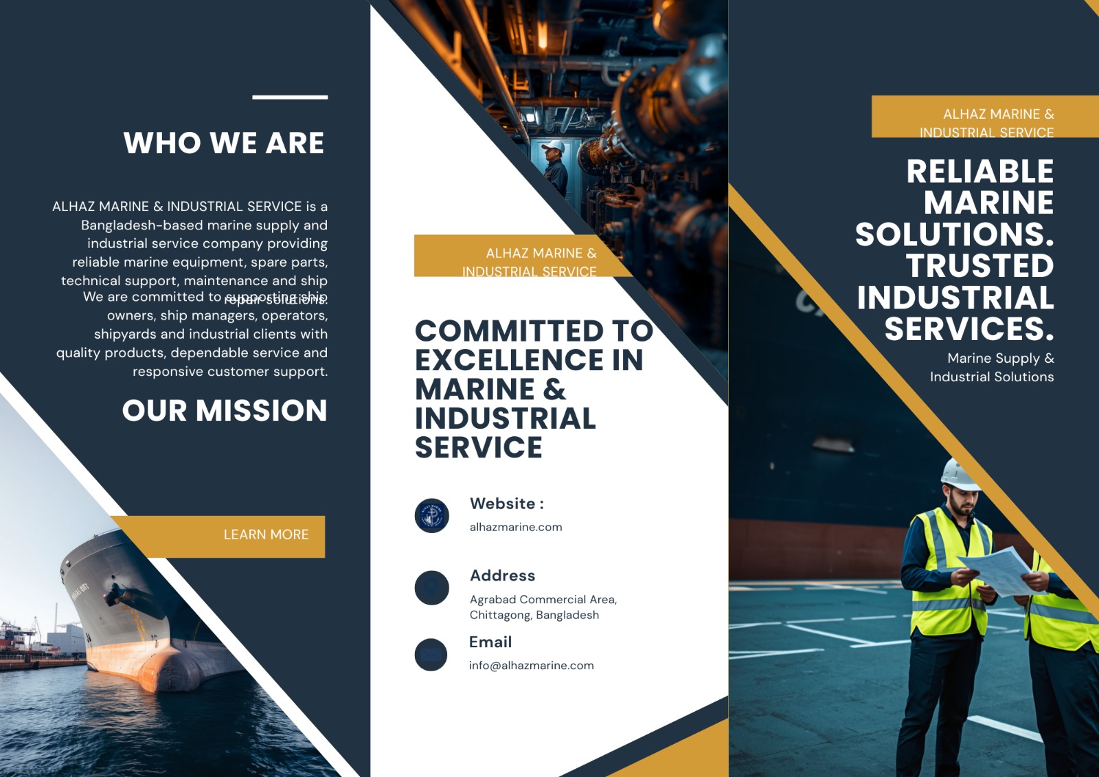 ALHAZ MARINE company brochure preview